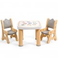 Adjustable Kids Activity Play Table and 2 Chairs Set withStorage Drawer - Gallery View 22 of 36
