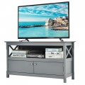 44 Inches Wooden Storage Cabinet TV Stand - Gallery View 22 of 43