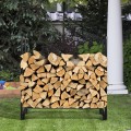 4 Feet Outdoor Steel Firewood Log Rack