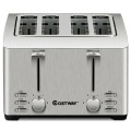 Extra-Wide Slot Stainless Steel 4 Slice Toaster