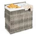 Hand-woven Foldable Rattan Laundry Basket - Gallery View 21 of 24