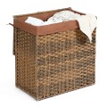 Hand-woven Foldable Rattan Laundry Basket - Gallery View 8 of 24