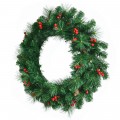 24 Inch Pre-lit Artificial Spruce Christmas Wreath - Gallery View 9 of 12