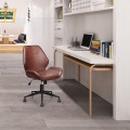 Office Home Leisure Mid-back PU Upholstered Rolling Chair - Gallery View 2 of 12