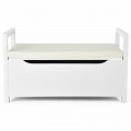 34.5 x 15.5 x 19.5 Inch Shoe Storage Bench with Cushion Seat - Gallery View 14 of 23