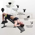 Adjustable Incline Curved Workout Fitness Sit Up Bench - Gallery View 2 of 15