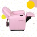 Children's PU Leather Recliner Chair with Front Footrest - Gallery View 27 of 62