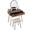 Industrial Makeup Dressing Table with 3 Lighting Modes - Gallery View 21 of 39