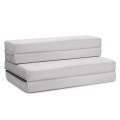 4 Inch Folding Sofa Bed Foam Mattress with Handles - Gallery View 12 of 36