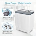 Portable Washing Machine 20lbs Washer and 8.5lbs Spinner with Built-in Drain Pump - Gallery View 5 of 29