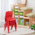 4-pack Kids Plastic Stackable Classroom Chairs - Gallery View 15 of 24