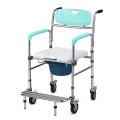 Multifunctional Rolling Commode Chair with Removable Toilet - Gallery View 15 of 23
