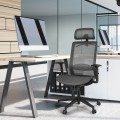 18 Inch to 22.5 Inch Height Adjustable Ergonomic High Back Mesh Office Chair Recliner Task Chair with Hanger - Gallery View 13 of 24