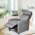 Recliner Massage Wingback Single Chair with Side Pocket - Gallery View 2 of 36