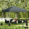 8 x 8 Feet Outdoor Pop up Canopy Tent with Roller Bag and Sand Bags