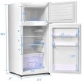 2 Doors Cold-rolled Sheet Compact Refrigerator - Gallery View 15 of 20