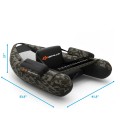 Inflatable Fishing Float Tube with Pump Storage Pockets and Fish Ruler - Gallery View 4 of 36