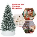 Galvanized Metal ChristmasTree Collar Skirt Ring Cover Decor - Gallery View 11 of 24
