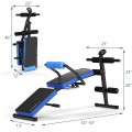 Multi-Functional Foldable Weight Bench Adjustable Sit-up Board with Monitor - Gallery View 3 of 16