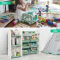 Kids Toy Storage Organizer with Bins and Multi-Layer Shelf for Bedroom Playroom - Gallery View 11 of 22