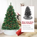 Galvanized Metal ChristmasTree Collar Skirt Ring Cover Decor - Gallery View 2 of 24