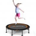 47 Inch Folding Trampoline with Safety Pad of Kids and Adults for Fitness Exercise - Gallery View 21 of 27