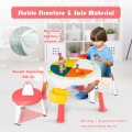 5-in-1 Kid Folding Storage Activity Table Chair Set - Gallery View 4 of 22