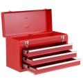 Portable Garage Mechanic Tool Cabinet Box with 3 Drawers