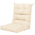 Tufted Patio High Back Chair Cushion with Non-Slip String Ties - Gallery View 51 of 81