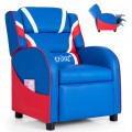 Kids Leather Recliner Chair with Side Pockets