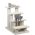 4-Step Pet Stairs Carpeted Ladder Ramp Scratching Post Cat Tree Climber - Gallery View 8 of 11