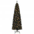 Pre-lit Christmas Halloween Tree with PVC Branch Tips and Warm White Lights - Gallery View 13 of 20