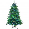 Pre-lit Artificial Hinged Christmas Tree with APP Controlled LED Lights - Gallery View 3 of 42