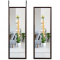 42.5 x 14 Inch Full Length Metal Door Mirror with Adjustable Hook - Gallery View 14 of 35