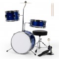 5 Pieces Junior Drum Set with 5 Drums - Gallery View 13 of 20