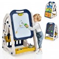 3-in-1 Kids Art Easel Double-Sided Tabletop Easel with Art Accessories - Gallery View 12 of 18