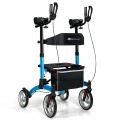 2-in-1 Multipurpose Rollator Walker with Large Seat - Gallery View 17 of 20