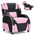 Kids Youth PU Leather Gaming Sofa Recliner with Headrest and Footrest - Gallery View 56 of 65