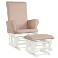 Baby Nursery Relax Rocker Rocking Chair Glider & Ottoman Set - Gallery View 27 of 35