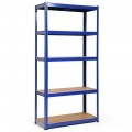 72 Inch Storage Rack with 5 Adjustable Shelves for Books Kitchenware - Gallery View 13 of 45