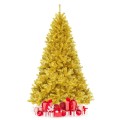 6/7.5 Feet Artificial Tinsel Christmas Tree Hinged with Foldable Stand - Gallery View 17 of 24