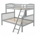 Twin Over Full Bunk Bed with Ladder and Guardrail - Gallery View 19 of 35