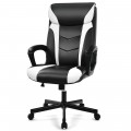 Swivel PU Leather Office Gaming Chair with Padded Armrest - Gallery View 3 of 36