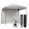 10 x 10 Feet Pop Up Tent Slant Leg Canopy with Roll-up Side Wall - Gallery View 15 of 60