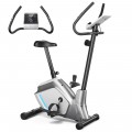 Magnetic Exercise Bike Upright Cycling Bike with LCD Monitor and Pulse Sensor - Gallery View 10 of 12