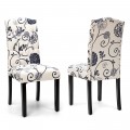 Set of 2 Modern Tufted Dining Chairs with Padded Seat - Gallery View 27 of 36