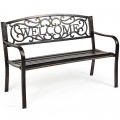 Garden Bench with Elegant Bronze Finish and Durable Metal Frame - Gallery View 19 of 21
