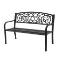 Garden Bench with Elegant Bronze Finish and Durable Metal Frame - Gallery View 3 of 21