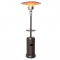 48,000 BTU Standing Outdoor Heater Propane LP Gas Steel with Table and Wheels - Gallery View 13 of 40