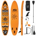 11 Feet Inflatable Stand Up Paddle Board with Backpack Aluminum Paddle Pump - Gallery View 14 of 22
